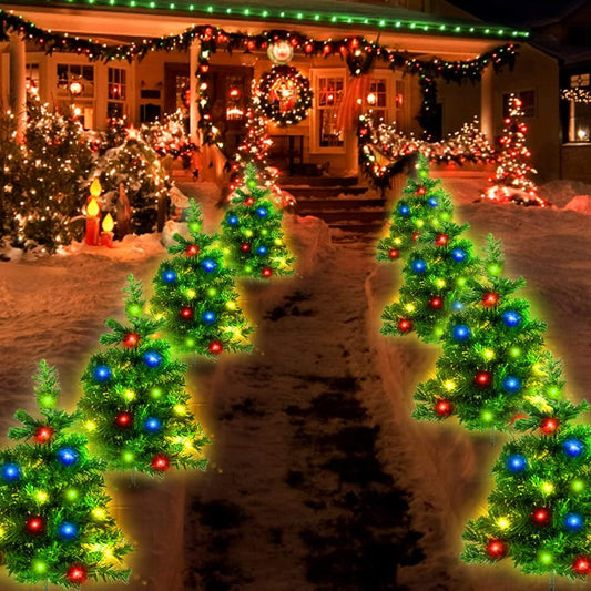 2 Packs Solar Christmas Tree Lights