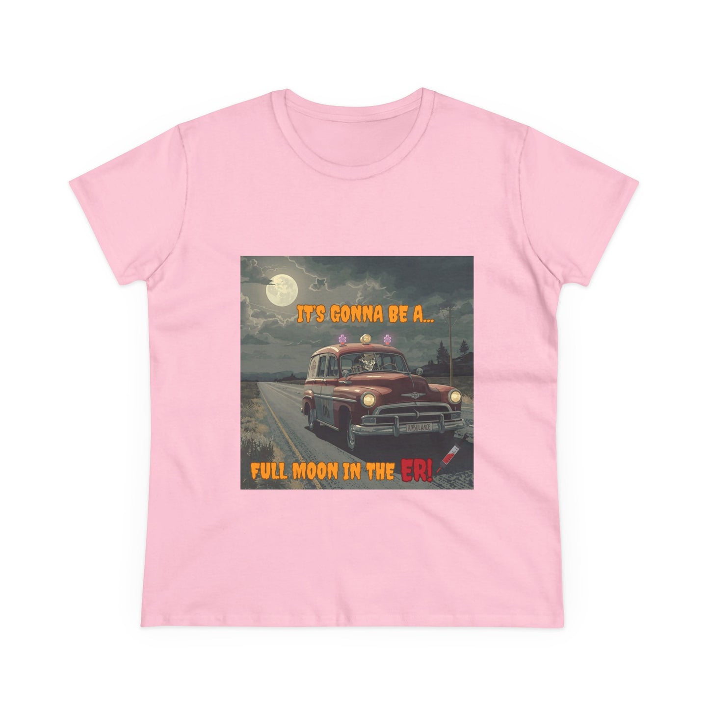 Cotton Tee Vintage Halloween Ambulance Shirt