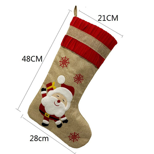 Snowman, Santa, Reindeer & Snowflake Stocking Designs
