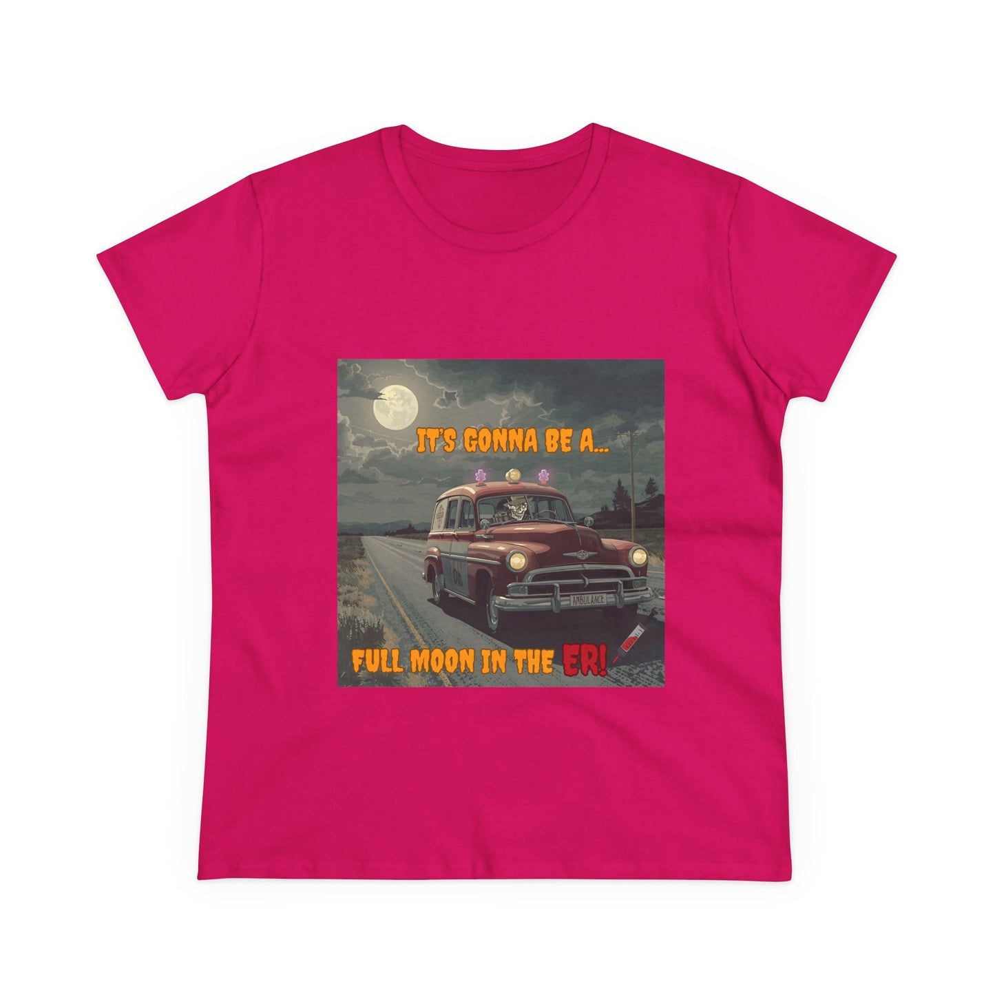 Cotton Tee Vintage Halloween Ambulance Shirt