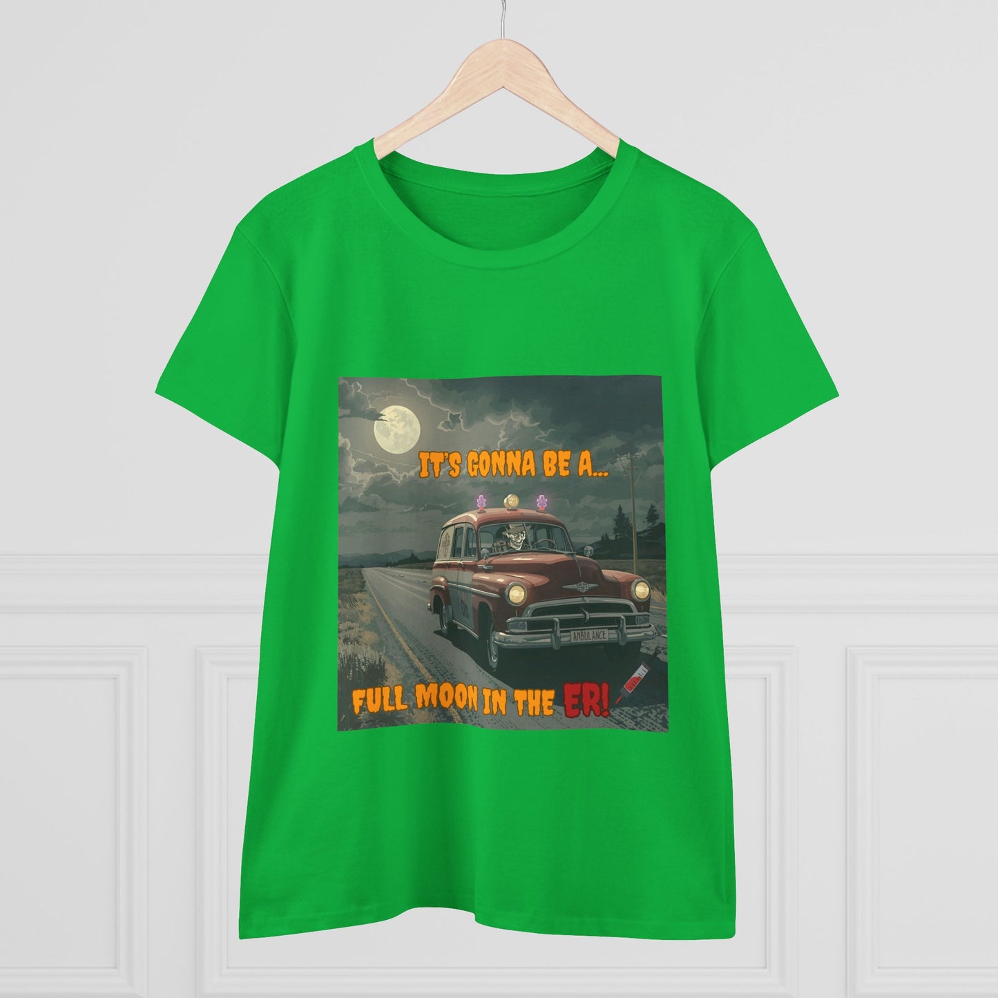 Cotton Tee Vintage Halloween Ambulance Shirt
