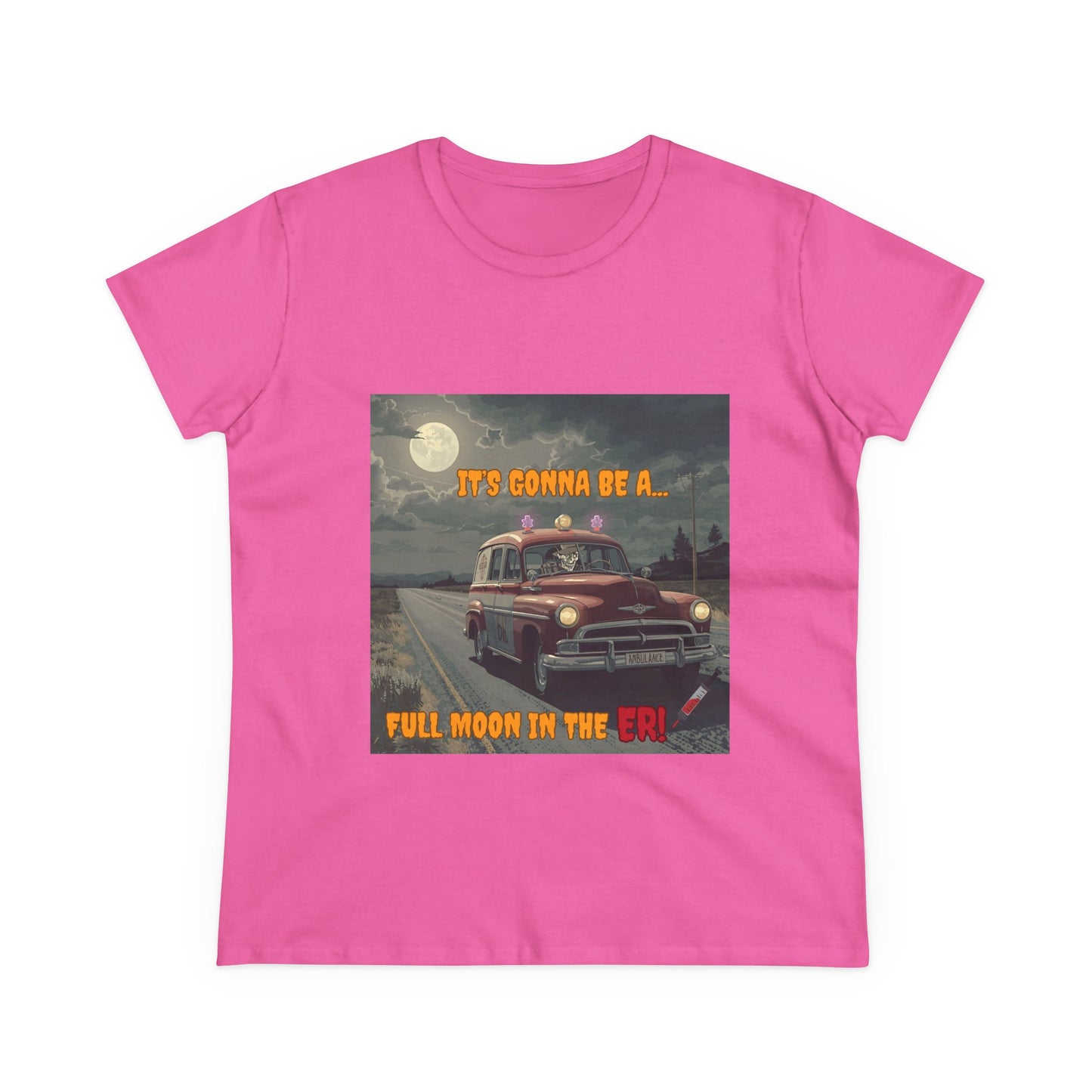 Cotton Tee Vintage Halloween Ambulance Shirt