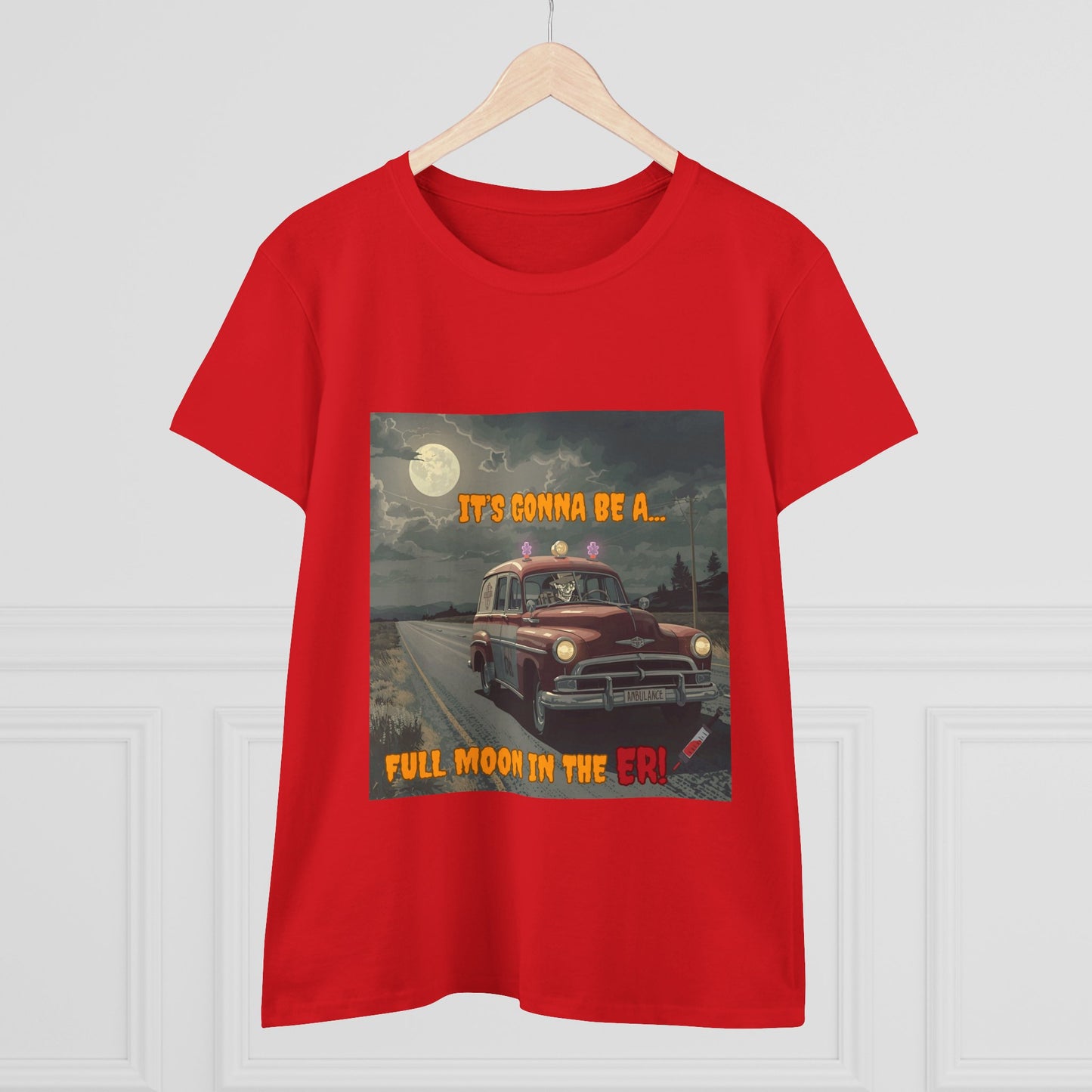 Cotton Tee Vintage Halloween Ambulance Shirt