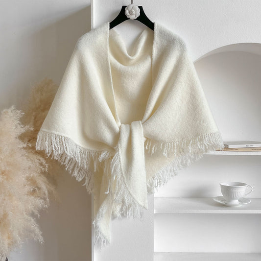 Autumn & Winter Solid Color All-Match Warm Scarf