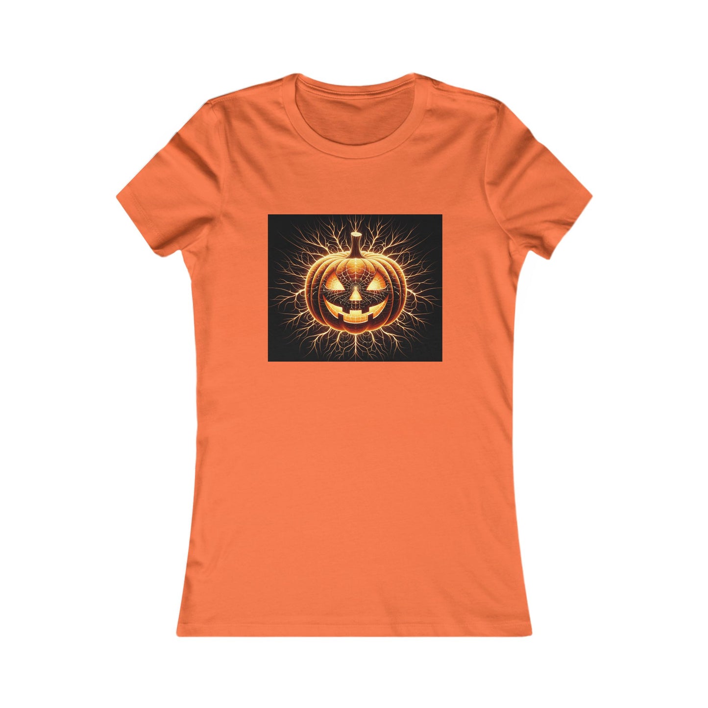 Halloween Pumpkin Women's Favorite Tee, Cute Halloween Shirt, Spooky Top, Fall Fashion, Trick or Treat Apparel, Autumn Style