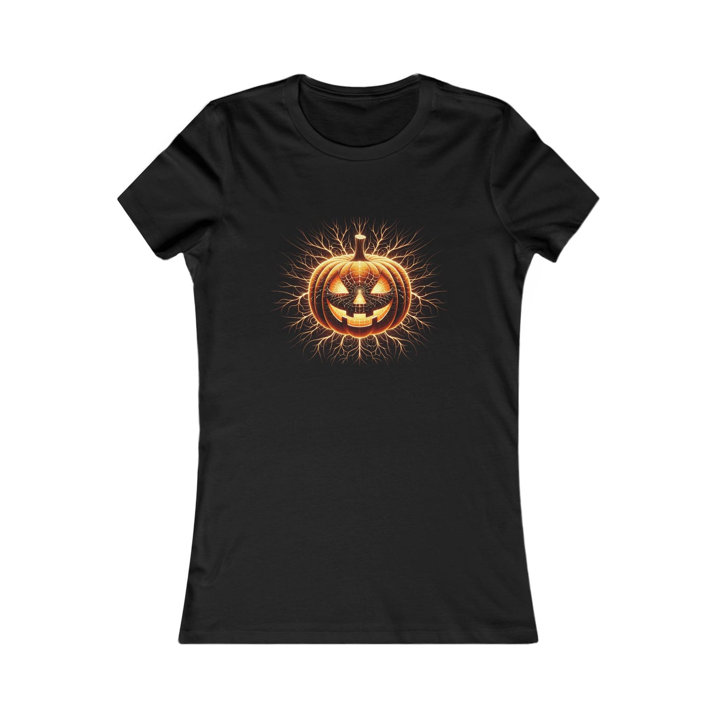 Halloween Pumpkin Women's Favorite Tee, Cute Halloween Shirt, Spooky Top, Fall Fashion, Trick or Treat Apparel, Autumn Style