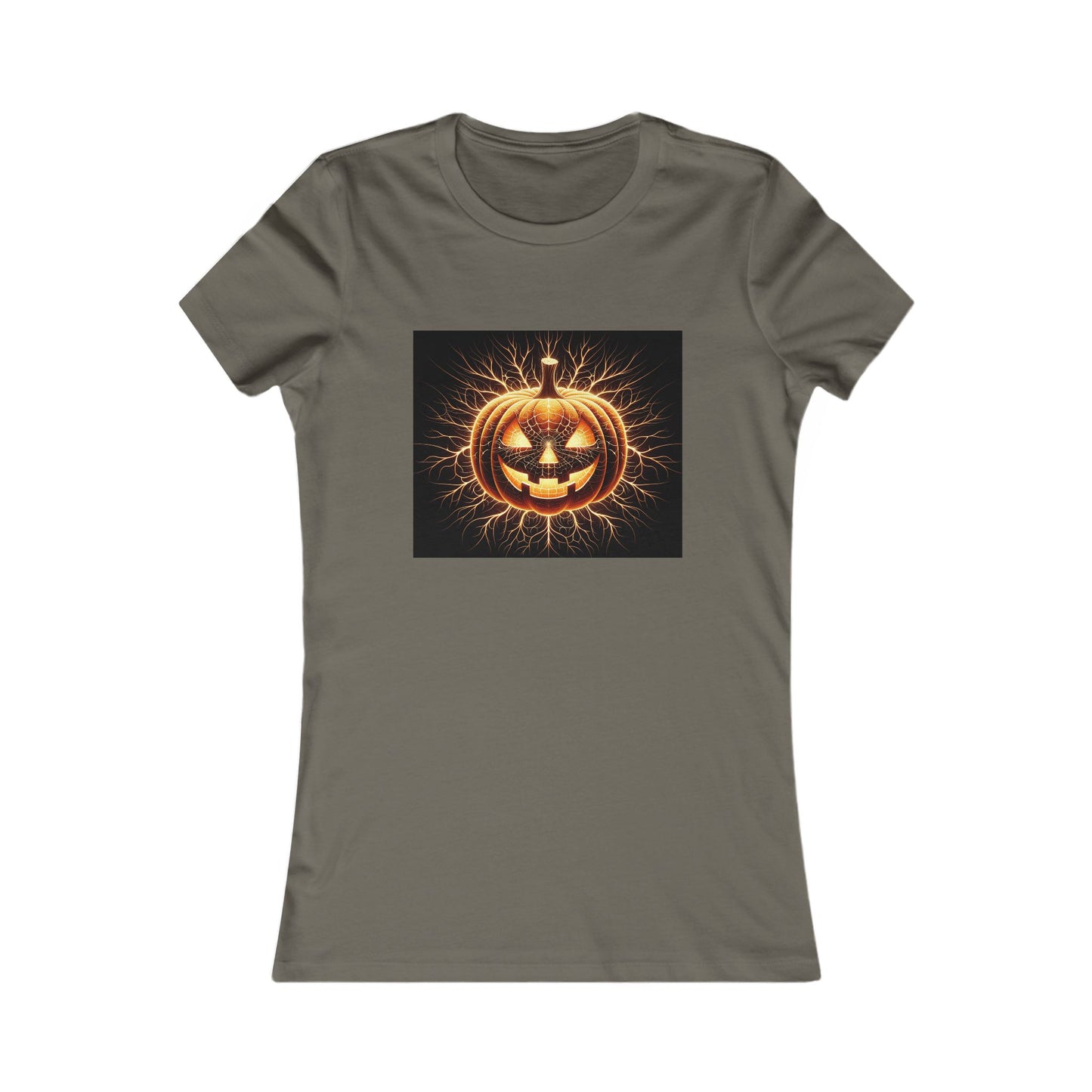 Halloween Pumpkin Women's Favorite Tee, Cute Halloween Shirt, Spooky Top, Fall Fashion, Trick or Treat Apparel, Autumn Style