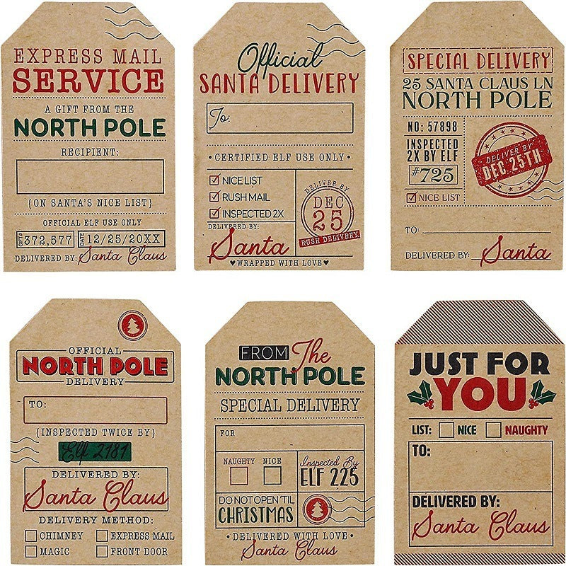 200CT Sticker Roll, Christmas Stickers, Holiday Decoration Gifts