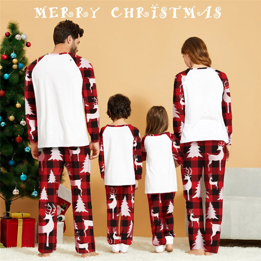 Christmas Deer Head Family Matching Pajama Set