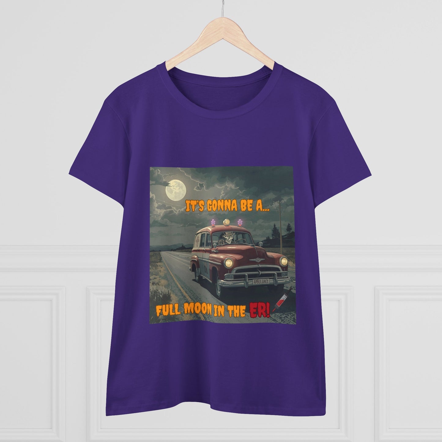 Cotton Tee Vintage Halloween Ambulance Shirt