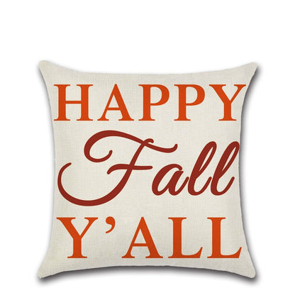 Fall Theme Pillow Cushion Cover