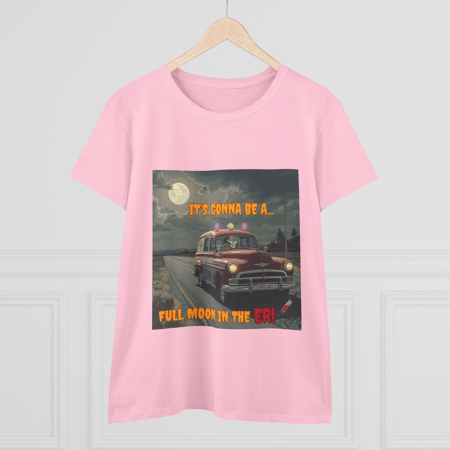 Cotton Tee Vintage Halloween Ambulance Shirt