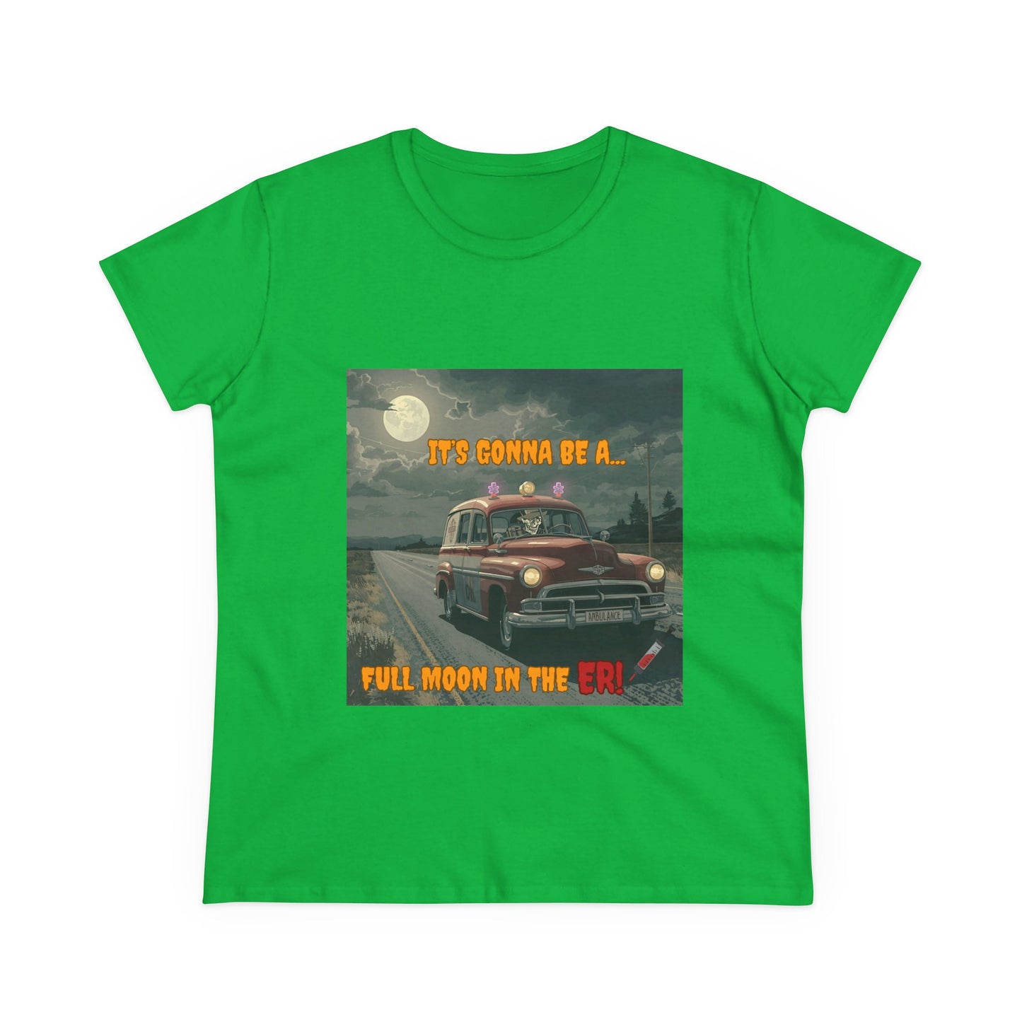 Cotton Tee Vintage Halloween Ambulance Shirt