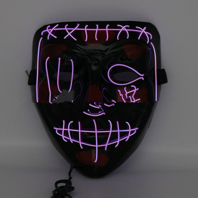 Halloween Scary Face Light Up Hood Mask