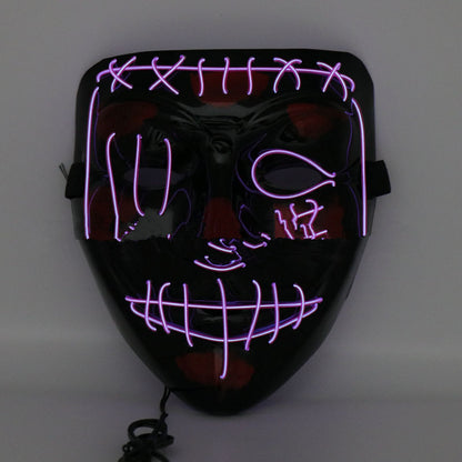 Halloween Scary Face Light Up Hood Mask