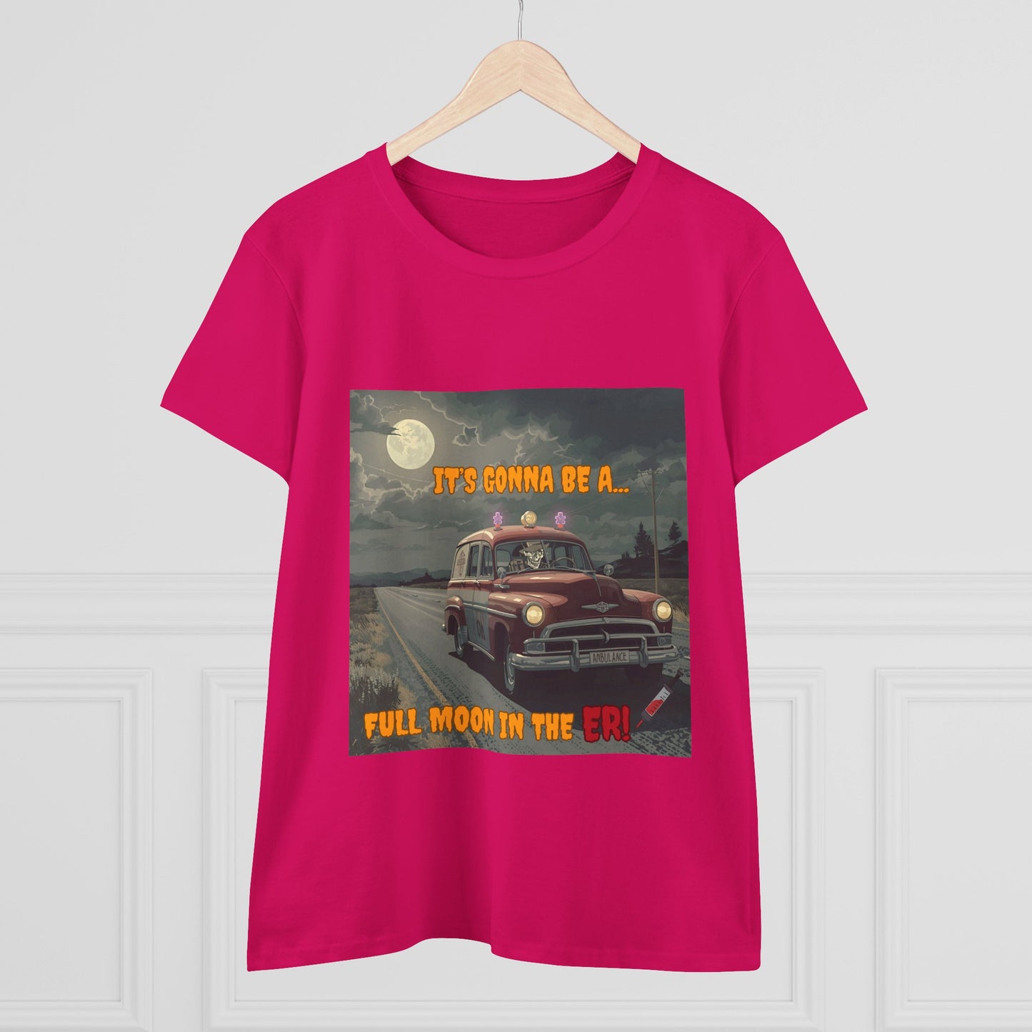 Cotton Tee Vintage Halloween Ambulance Shirt