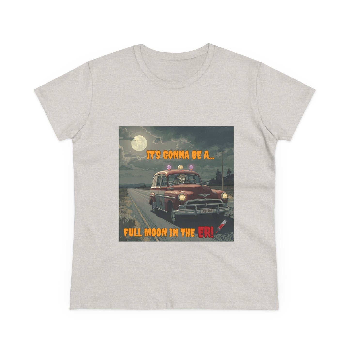 Cotton Tee Vintage Halloween Ambulance Shirt