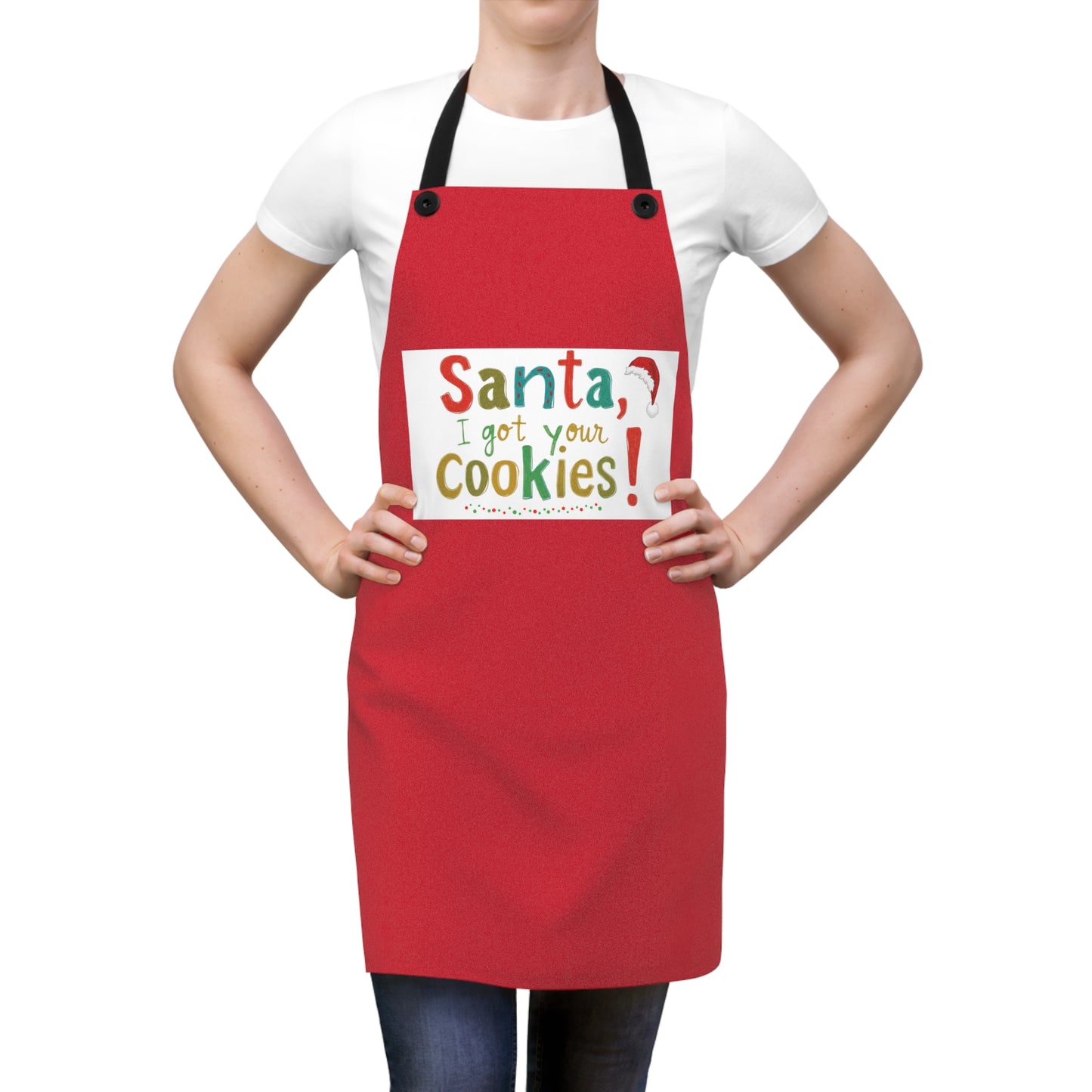 Festive Christmas Apron | Perfect for Holiday Baking, Santa Gifts, Cookie Making, Kitchen Decor, and Home Chefs