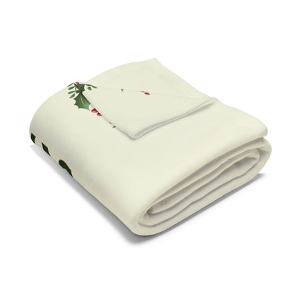 Christmas-Themed Fleece Blanket, Cozy Holiday Decor, Winter Wonderland Gift, Christmas Present for Home, Family Gathering, Arctic Fleece