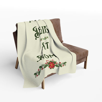 Christmas-Themed Fleece Blanket, Cozy Holiday Decor, Winter Wonderland Gift, Christmas Present for Home, Family Gathering, Arctic Fleece