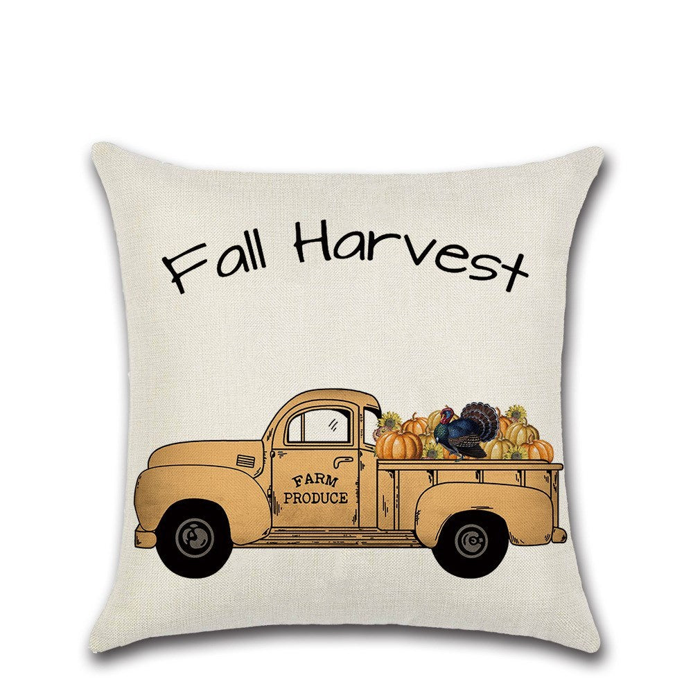 Fall Theme Pillow Cushion Cover