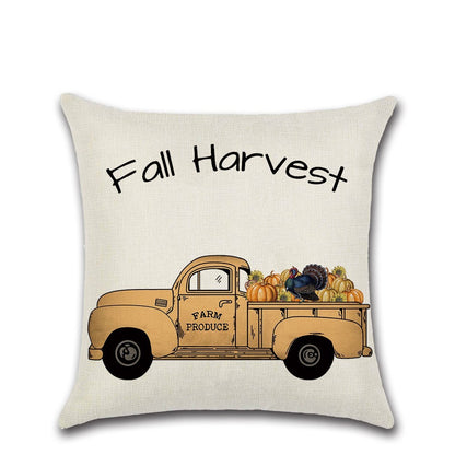 Fall Theme Pillow Cushion Cover