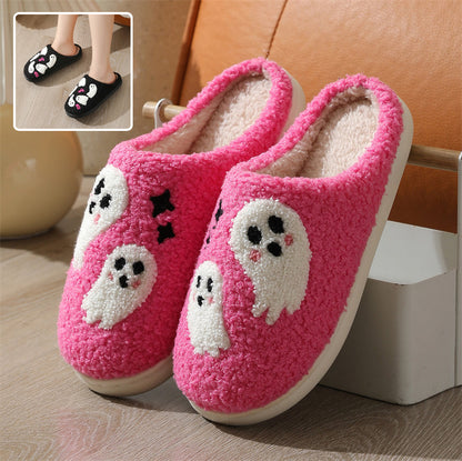 Halloween Cartoon Ghost Slippers Women Indoor Non-slip