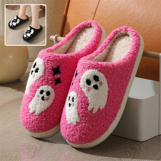 Halloween Cartoon Ghost Slippers Women Indoor Non-slip