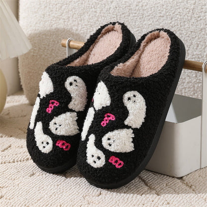 Halloween Cartoon Ghost Slippers Women Indoor Non-slip
