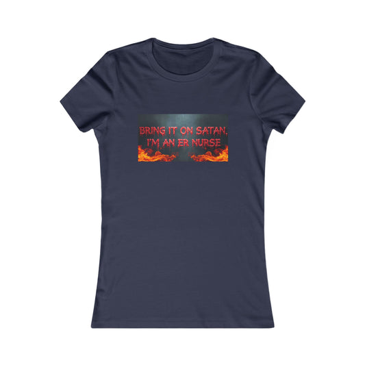 Nurse Graphic Tee, Funny ER Nurse Shirt, Halloween Gift, Nurse Appreciation Tee, Quirky Medical Humor Top, Work Uniform T-Shirt
