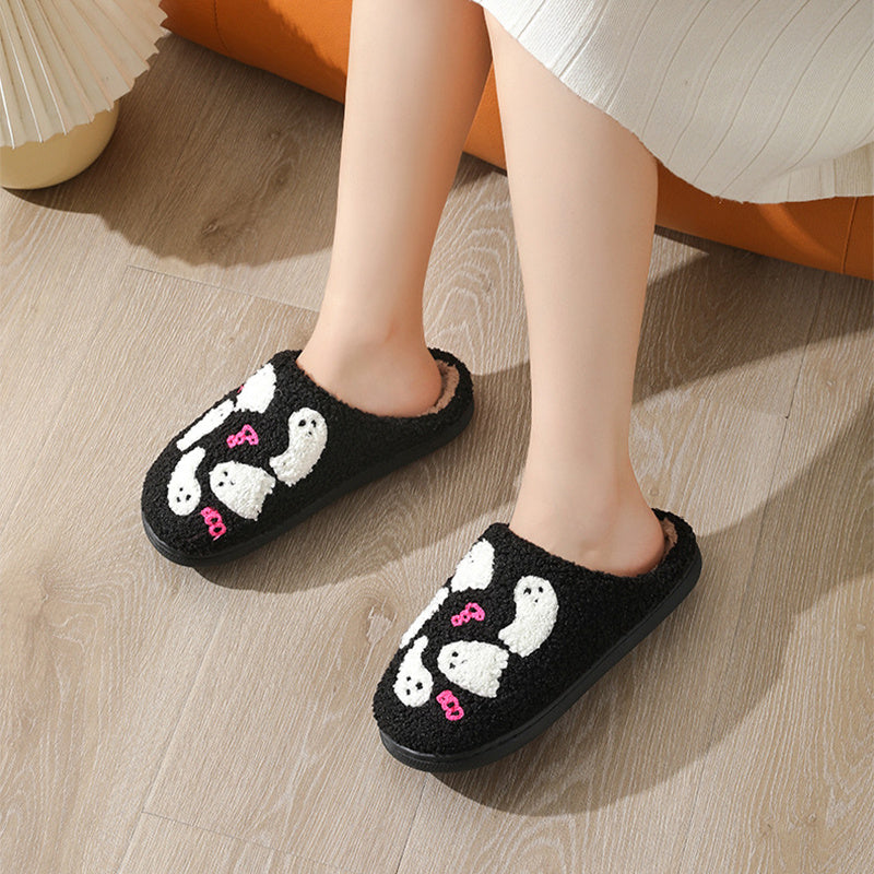 Halloween Cartoon Ghost Slippers Women Indoor Non-slip