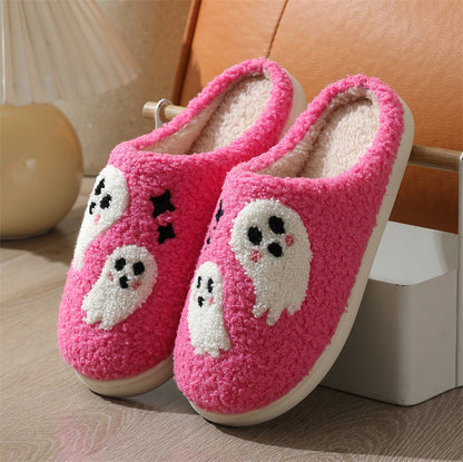 Halloween Cartoon Ghost Slippers Women Indoor Non-slip