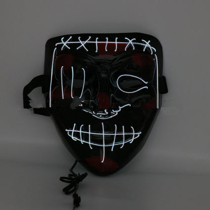 Halloween Scary Face Light Up Hood Mask