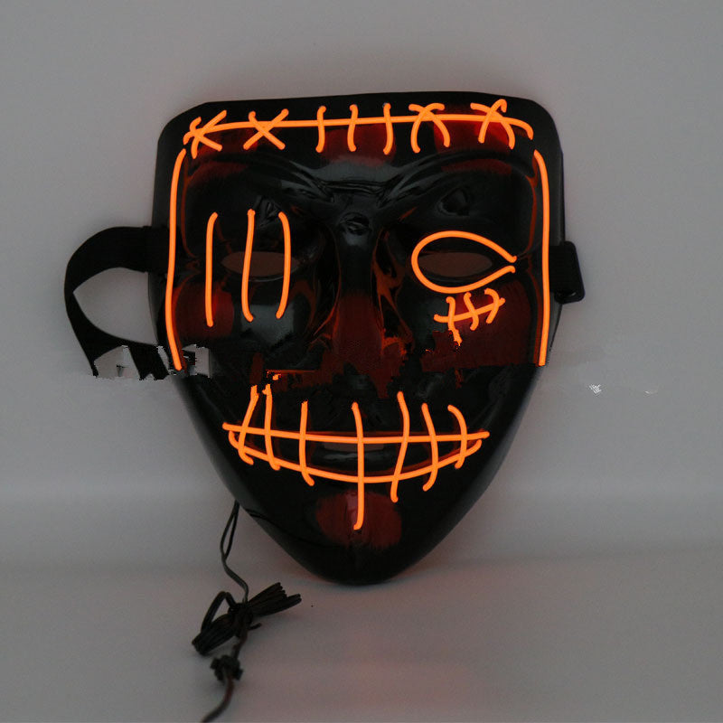 Halloween Scary Face Light Up Hood Mask