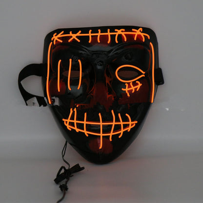 Halloween Scary Face Light Up Hood Mask