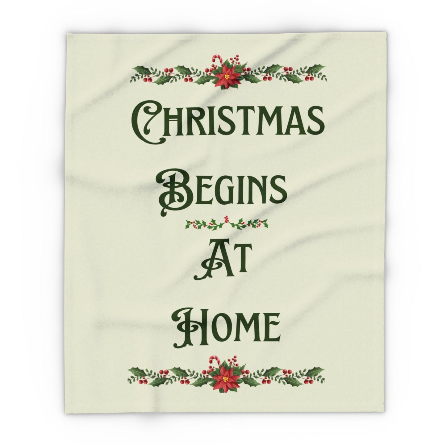 Christmas-Themed Fleece Blanket, Cozy Holiday Decor, Winter Wonderland Gift, Christmas Present for Home, Family Gathering, Arctic Fleece