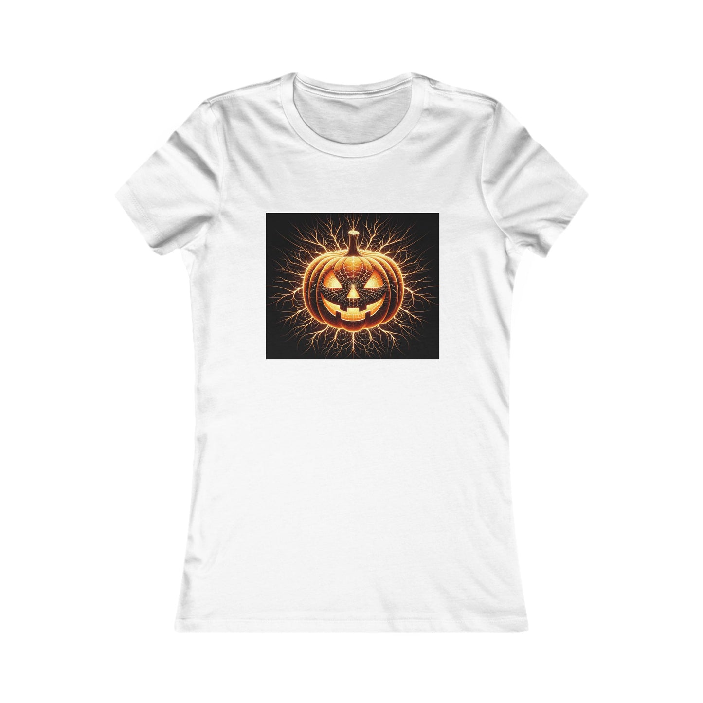 Halloween Pumpkin Women's Favorite Tee, Cute Halloween Shirt, Spooky Top, Fall Fashion, Trick or Treat Apparel, Autumn Style