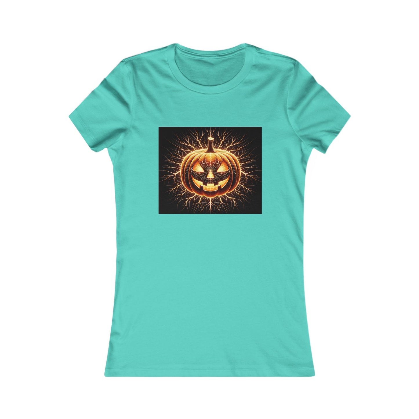 Halloween Pumpkin Women's Favorite Tee, Cute Halloween Shirt, Spooky Top, Fall Fashion, Trick or Treat Apparel, Autumn Style