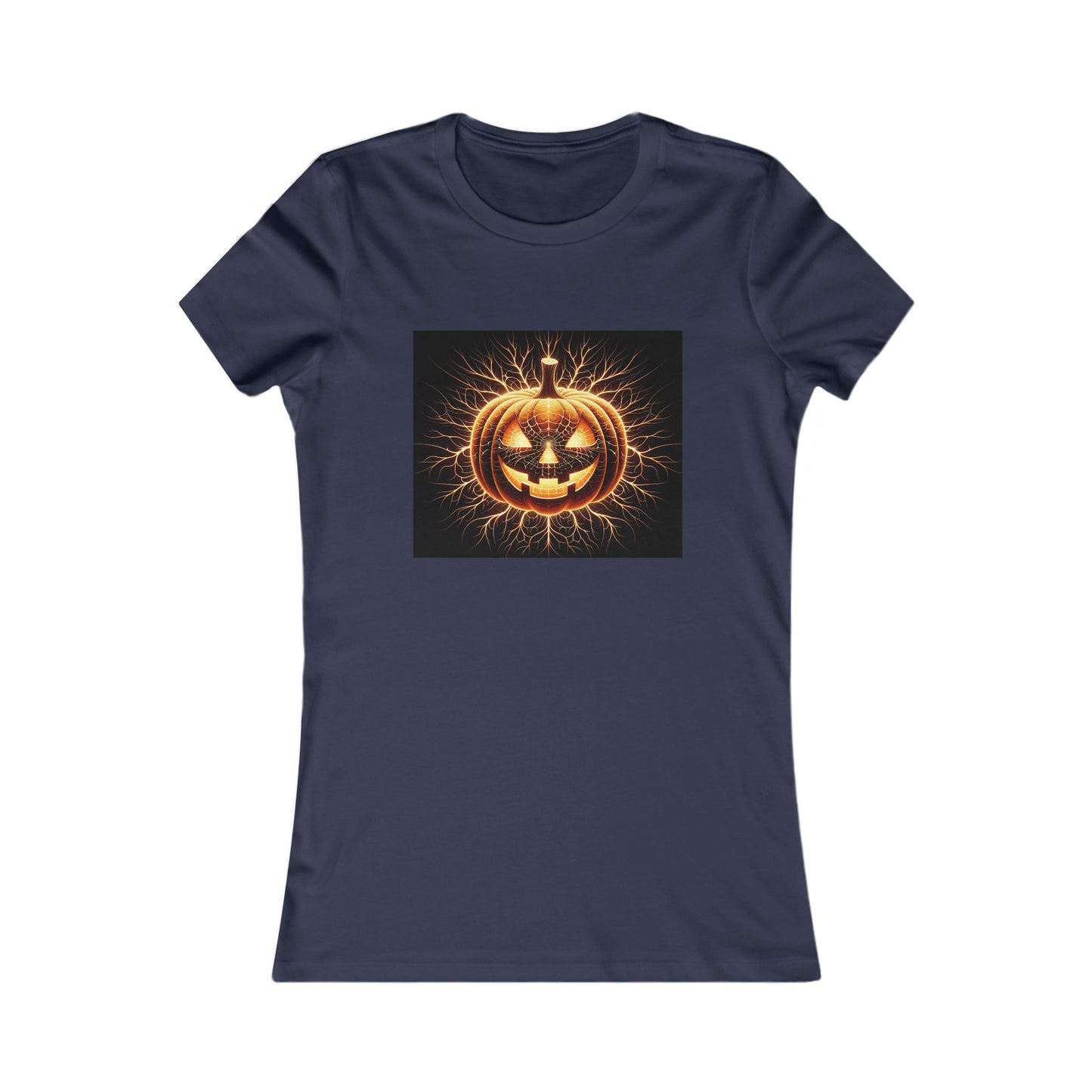 Halloween Pumpkin Women's Favorite Tee, Cute Halloween Shirt, Spooky Top, Fall Fashion, Trick or Treat Apparel, Autumn Style