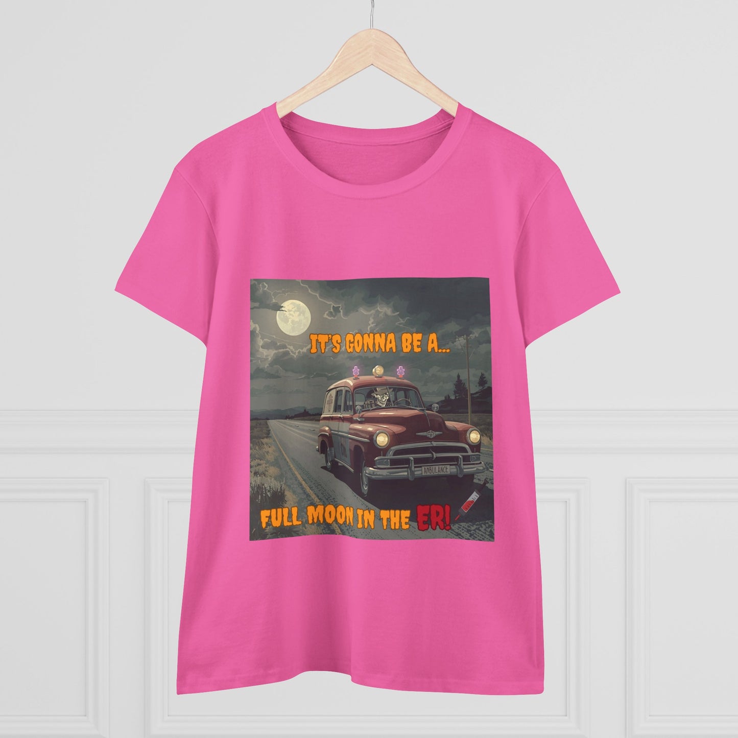 Cotton Tee Vintage Halloween Ambulance Shirt