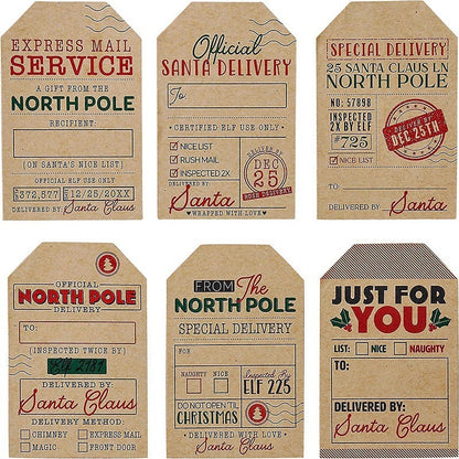 200CT Sticker Roll, Christmas Stickers, Holiday Decoration Gifts