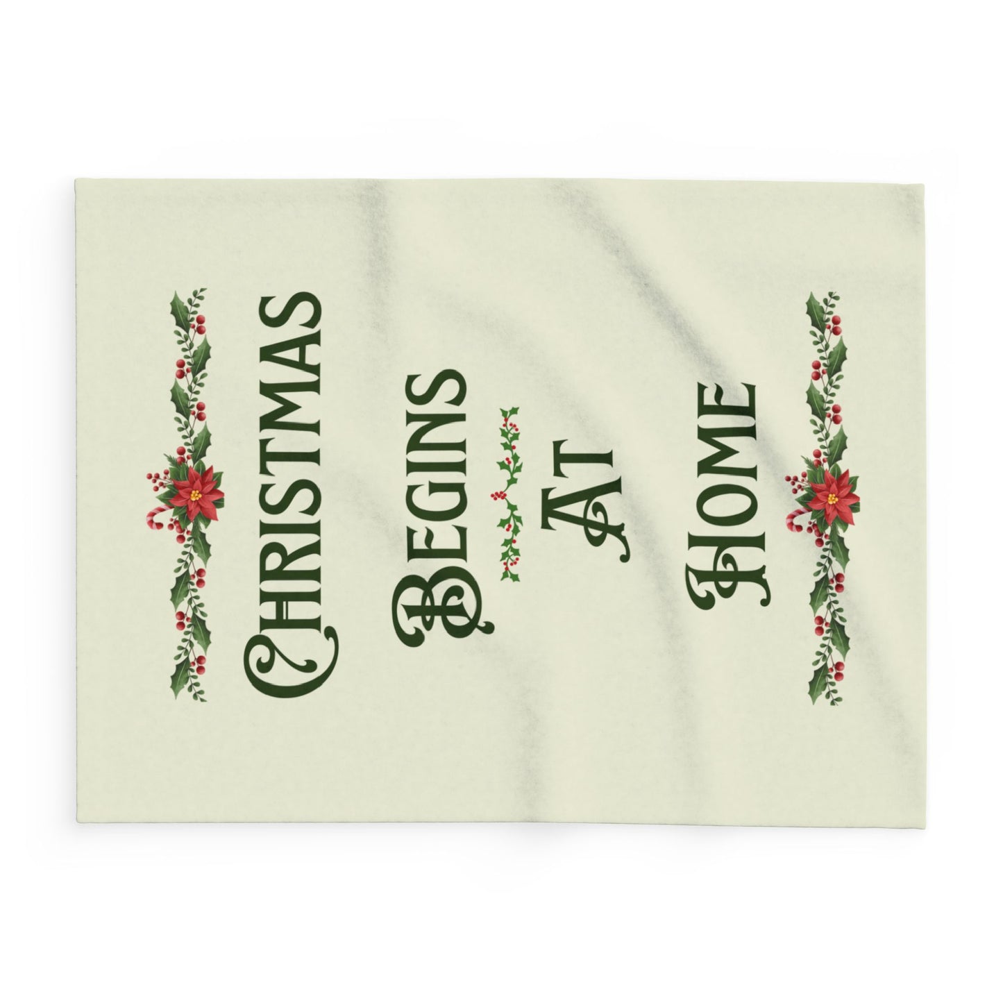 Christmas-Themed Fleece Blanket, Cozy Holiday Decor, Winter Wonderland Gift, Christmas Present for Home, Family Gathering, Arctic Fleece