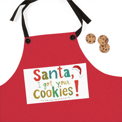 Festive Christmas Apron | Perfect for Holiday Baking, Santa Gifts, Cookie Making, Kitchen Decor, and Home Chefs