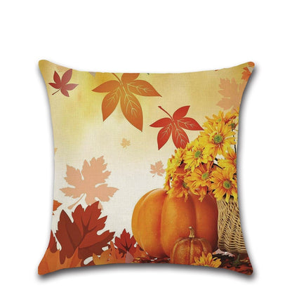 Fall Theme Pillow Cushion Cover