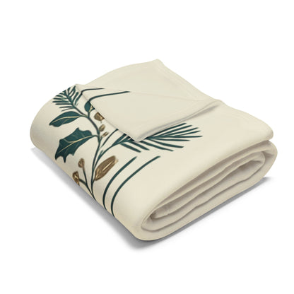 Fleece Blanket, Christmas Holiday Funny Phrase Blanket, Arctic Decor Gift, Cozy Winter Throw, Unique Xmas Home Decor