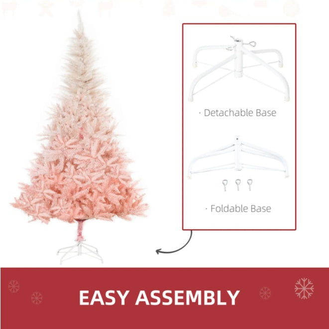 Pink Artificial Christmas Tree 6ft