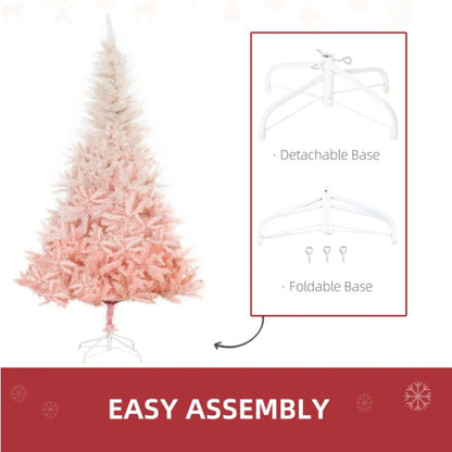Pink Artificial Christmas Tree 6ft