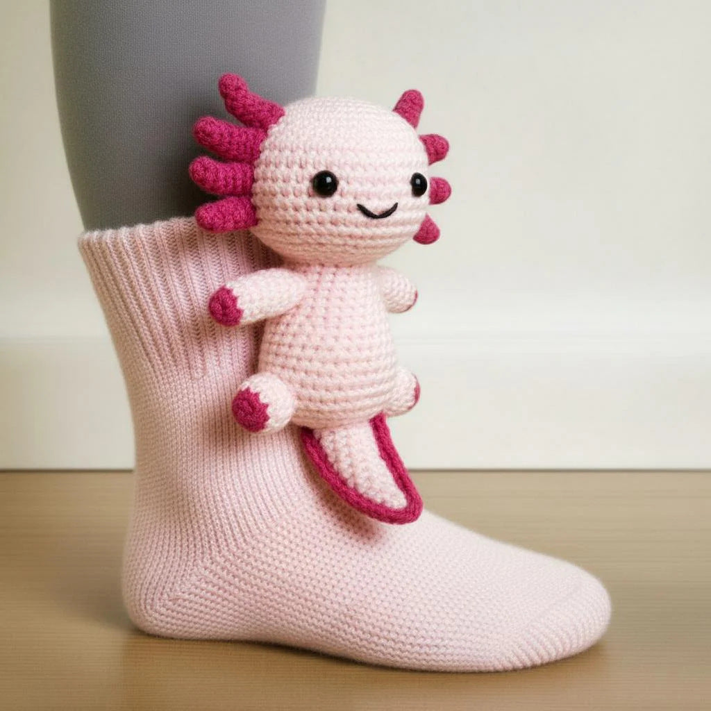 Plush Crochet Animal Cute Socks