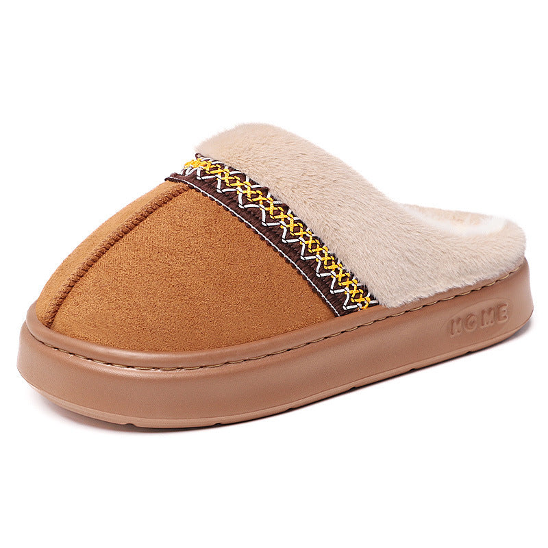 Women’s Cozy Cotton-Lined Slippers – Warm Indoor Comfort
