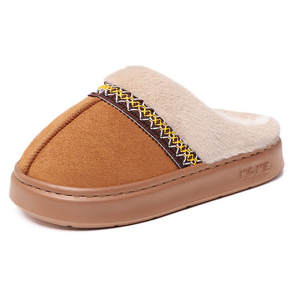 Women’s Cozy Cotton-Lined Slippers – Warm Indoor Comfort